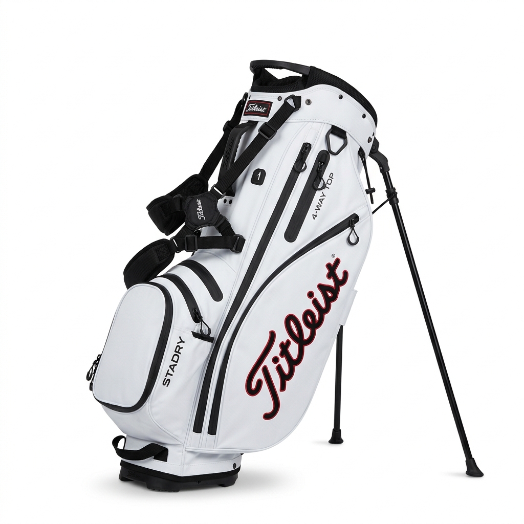 Titleist Players 4 StaDry Stand Bag - White/Black
